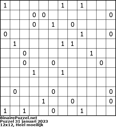 Binaire Puzzel