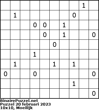 Binaire Puzzel