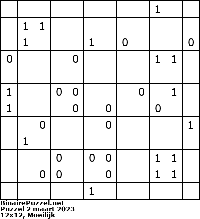 Binaire Puzzel