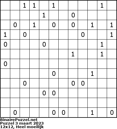 Binaire Puzzel