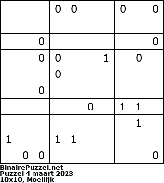 Binaire Puzzel