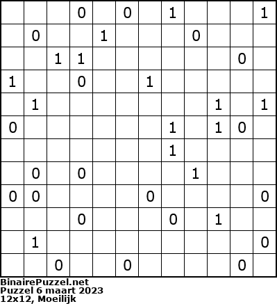 Binaire Puzzel
