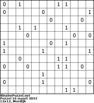 Binaire Puzzel