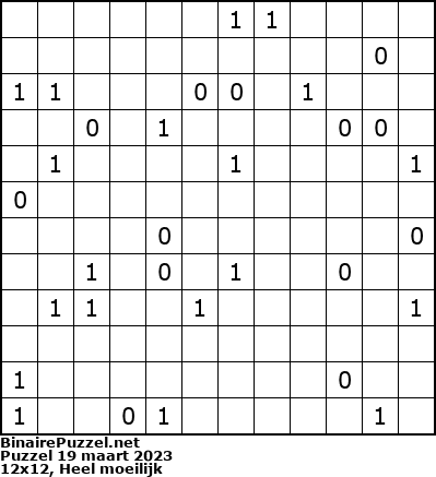 Binaire Puzzel