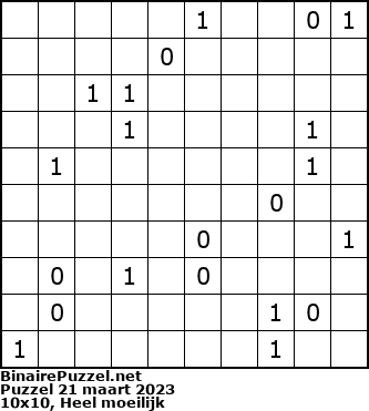 Binaire Puzzel