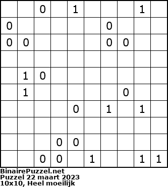 Binaire Puzzel