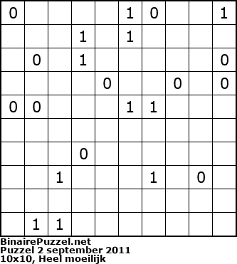 Binaire Puzzel