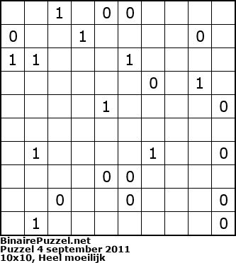 Binaire Puzzel