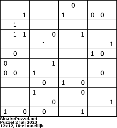 Binaire Puzzel