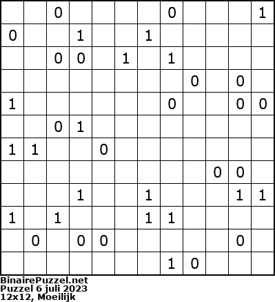 Binaire Puzzel