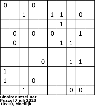 Binaire Puzzel
