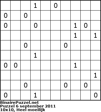 Binaire Puzzel