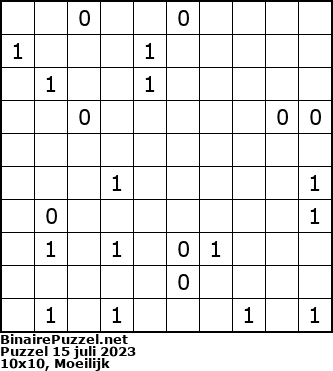 Binaire Puzzel