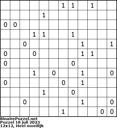 Binaire Puzzel