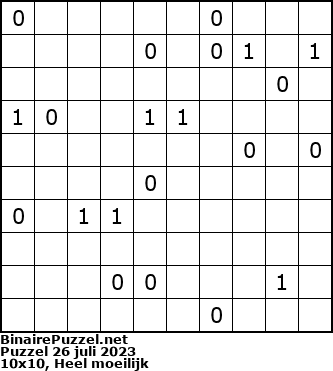 Binaire Puzzel