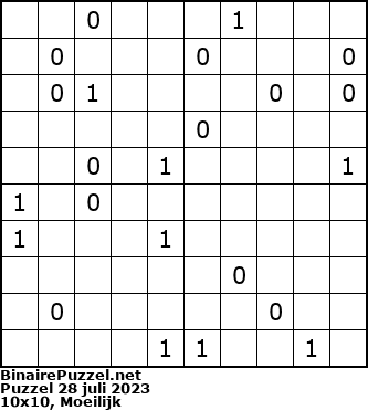 Binaire Puzzel