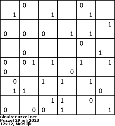 Binaire Puzzel