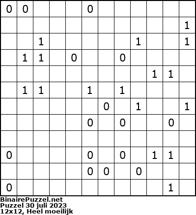 Binaire Puzzel