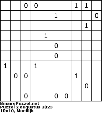 Binaire Puzzel