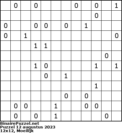Binaire Puzzel