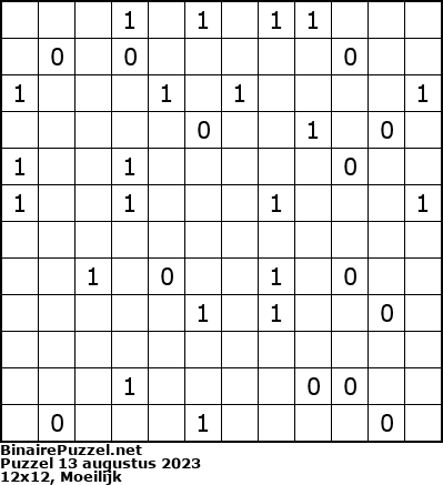 Binaire Puzzel