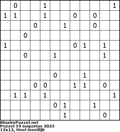 Binaire Puzzel