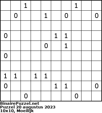 Binaire Puzzel