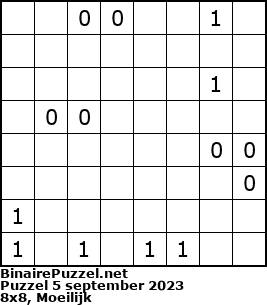 Binaire Puzzel