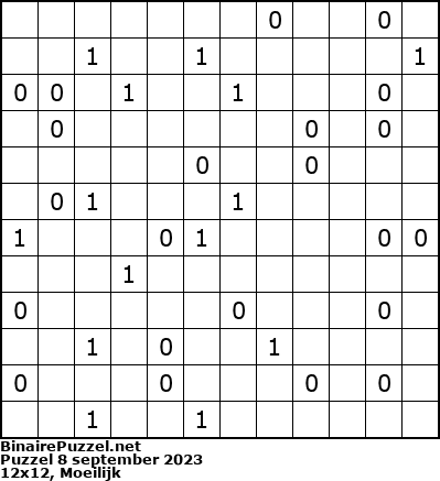 Binaire Puzzel