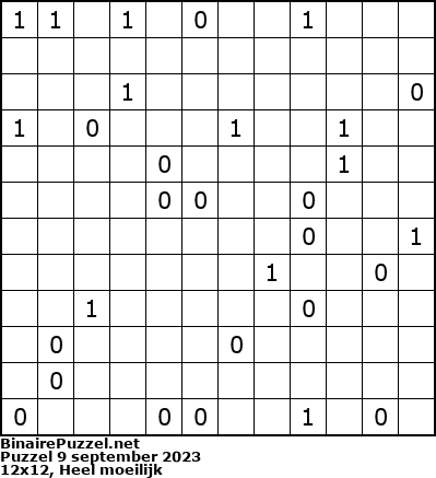 Binaire Puzzel