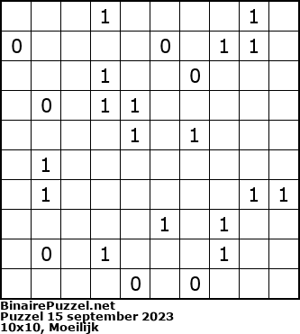 Binaire Puzzel