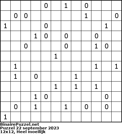 Binaire Puzzel