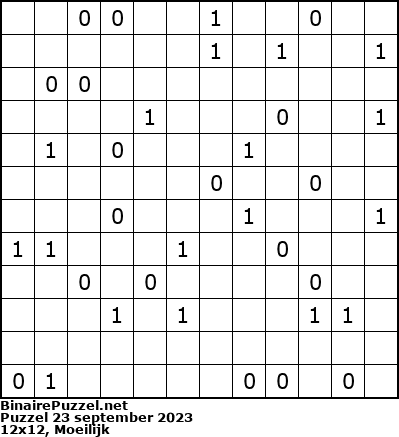 Binaire Puzzel