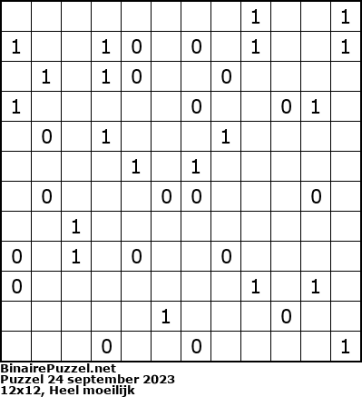 Binaire Puzzel