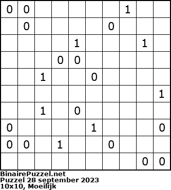Binaire Puzzel