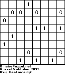 Binaire Puzzel