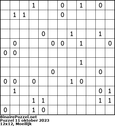 Binaire Puzzel