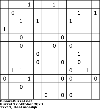 Binaire Puzzel
