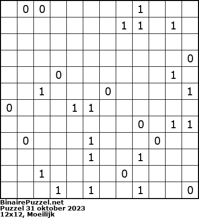 Binaire Puzzel