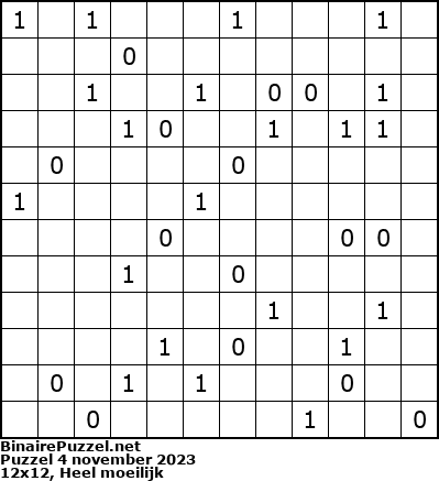 Binaire Puzzel