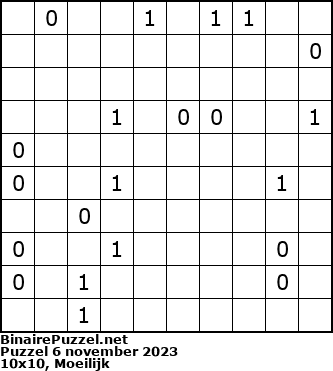 Binaire Puzzel