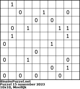 Binaire Puzzel