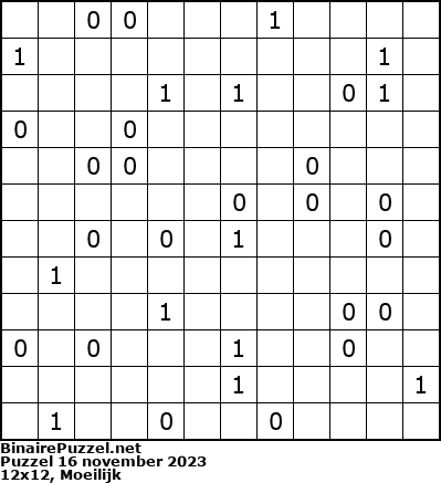 Binaire Puzzel