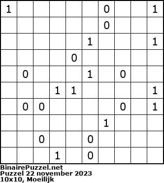 Binaire Puzzel