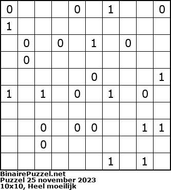 Binaire Puzzel