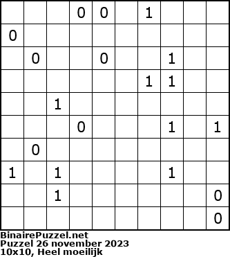 Binaire Puzzel