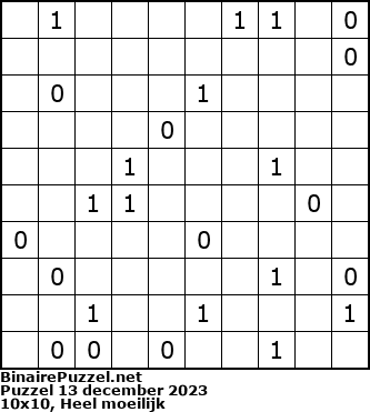 Binaire Puzzel
