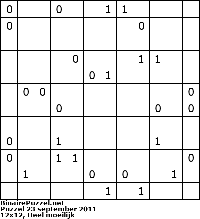 Binaire Puzzel