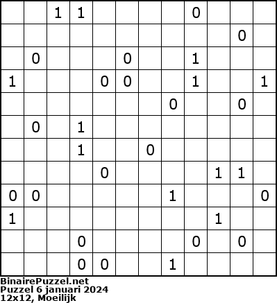 Binaire Puzzel