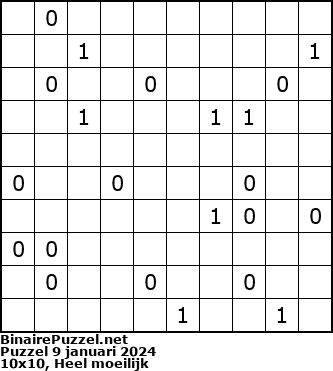 Binaire Puzzel